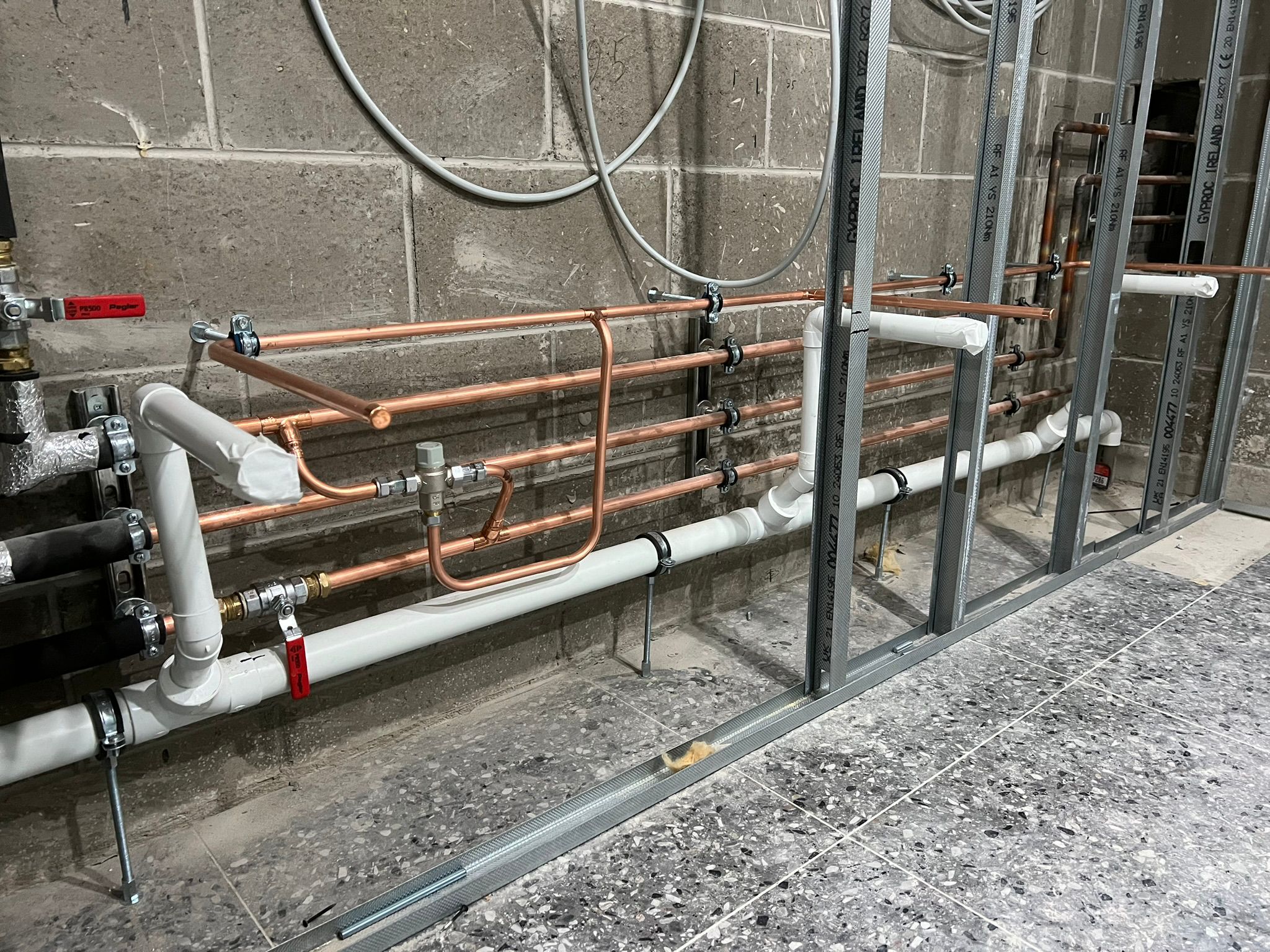 Plumber performing diagnostic